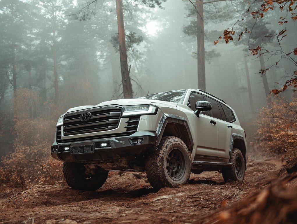 land cruiser on the terrain